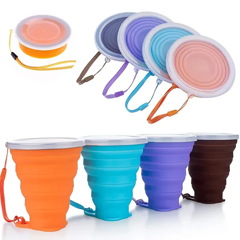 Collapsible Silicone Travel Cup – 200ml