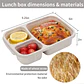 3-Compartment Bento Lunch Box – Wheat Straw - thumbnail 5