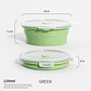 Collapsible Silicone Lunch Containers – Leak-Proof - thumbnail 5