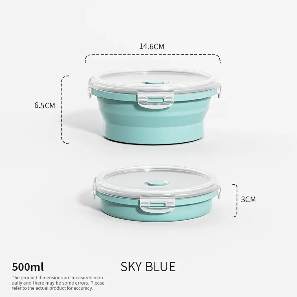 Collapsible Silicone Lunch Containers – Leak-Proof 12