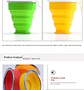Collapsible Silicone Travel Cup – 200ml - thumbnail 13