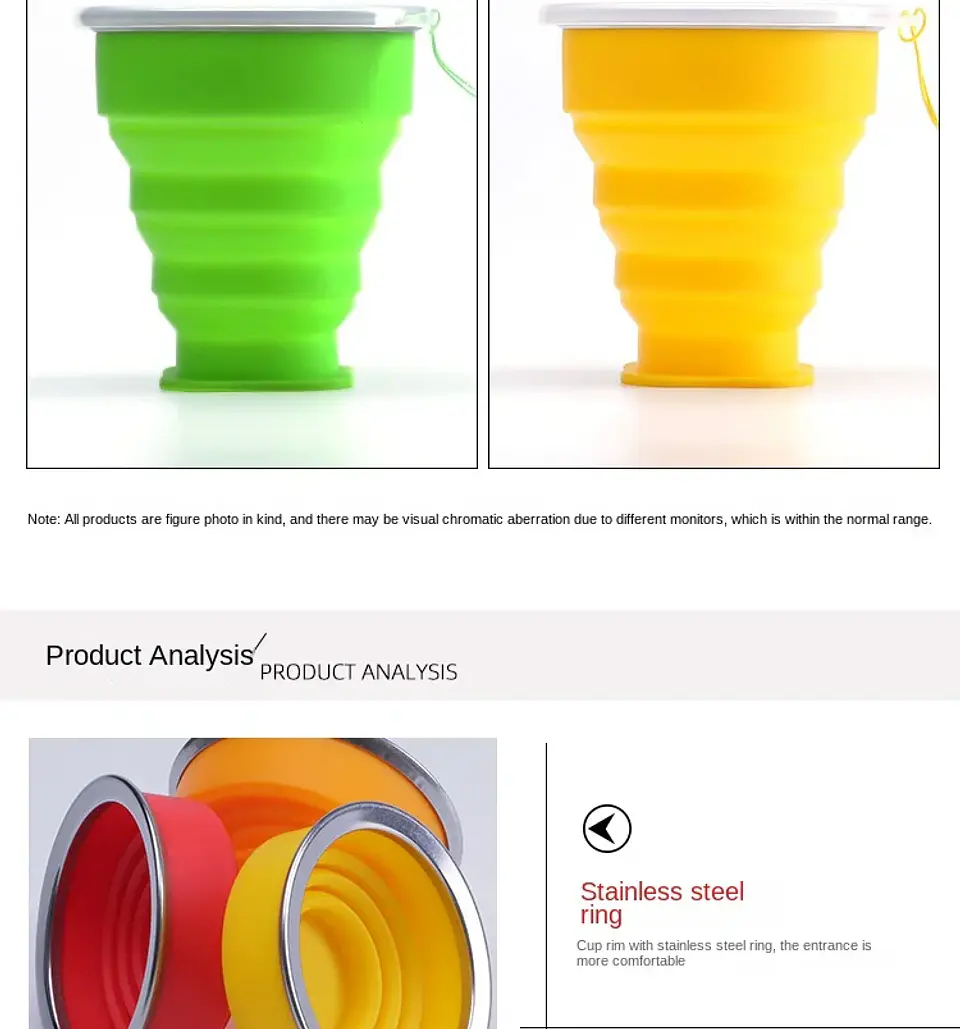 Collapsible Silicone Travel Cup – 200ml 13