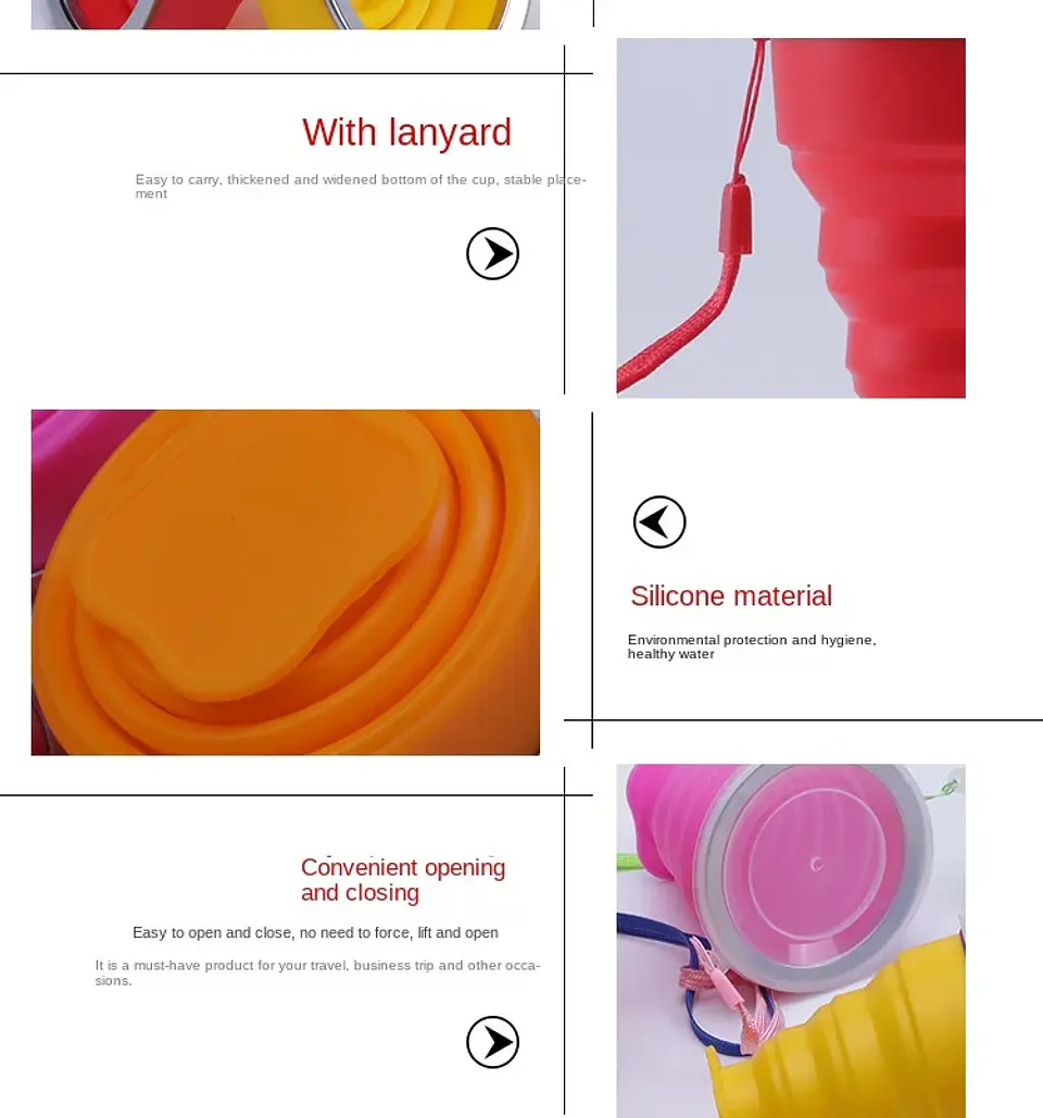 Collapsible Silicone Travel Cup – 200ml 14