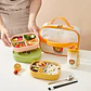 WORTHBUY 3-Grid Divided Lunch Box – Leak-Proof - thumbnail 15