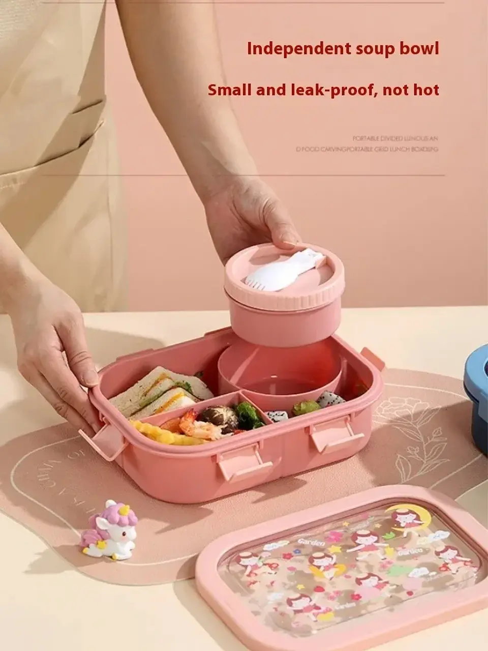 Cartoon Lunch Box with Soup Bowl – Leak-Proof 7