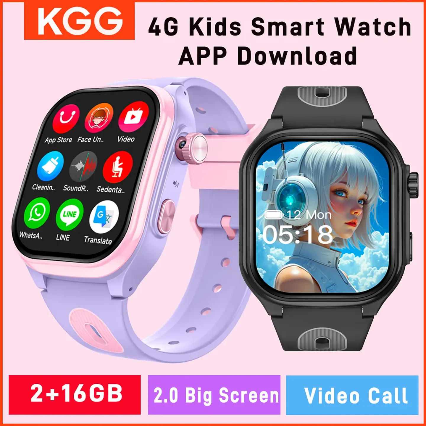 4G Kids Smart Phone Watch – GPS & Video Call 2