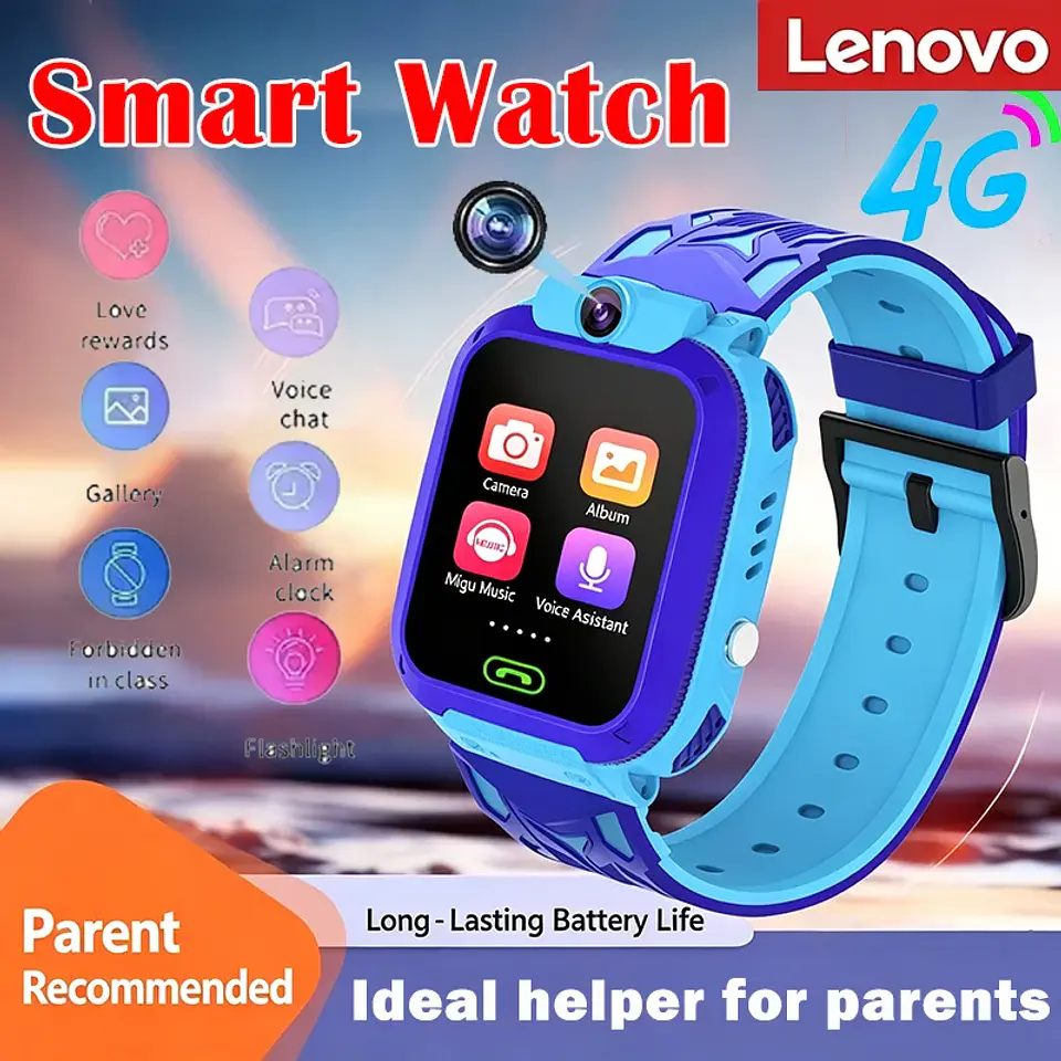 Lenovo 5G Kids Smart Watch – GPS & Heart Rate 7