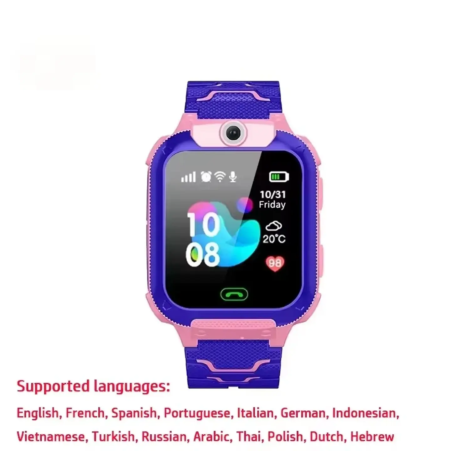 Lenovo 8K 5G Kids Smart Watch – GPS & SOS Calling 7