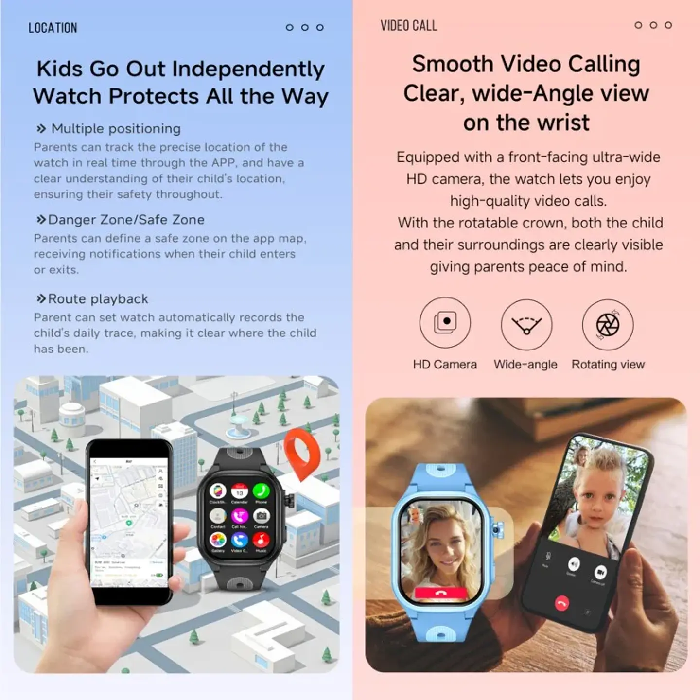 4G Kids Smart Phone Watch – GPS & Video Call 5