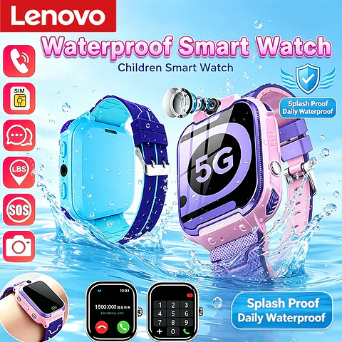 Lenovo 5G Kids Camera Watch – GPS &amp; SOS