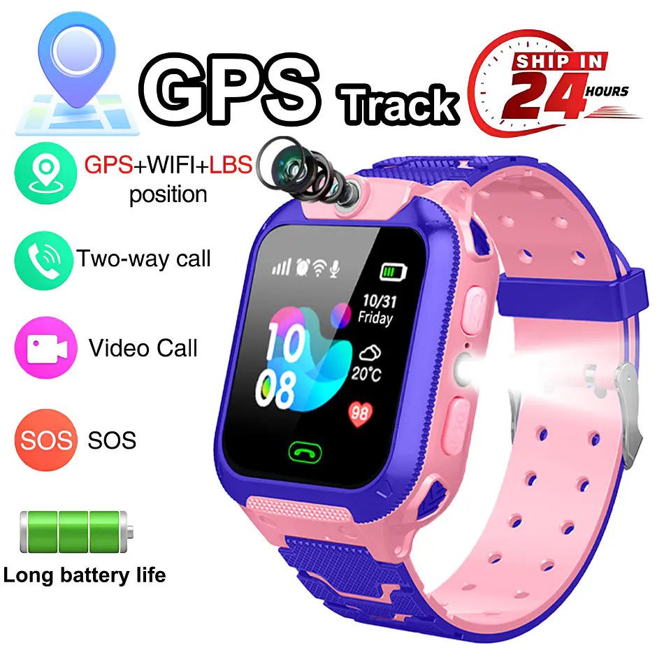 Lenovo 5G IP67 Kids Smart Watch – GPS & SOS 8