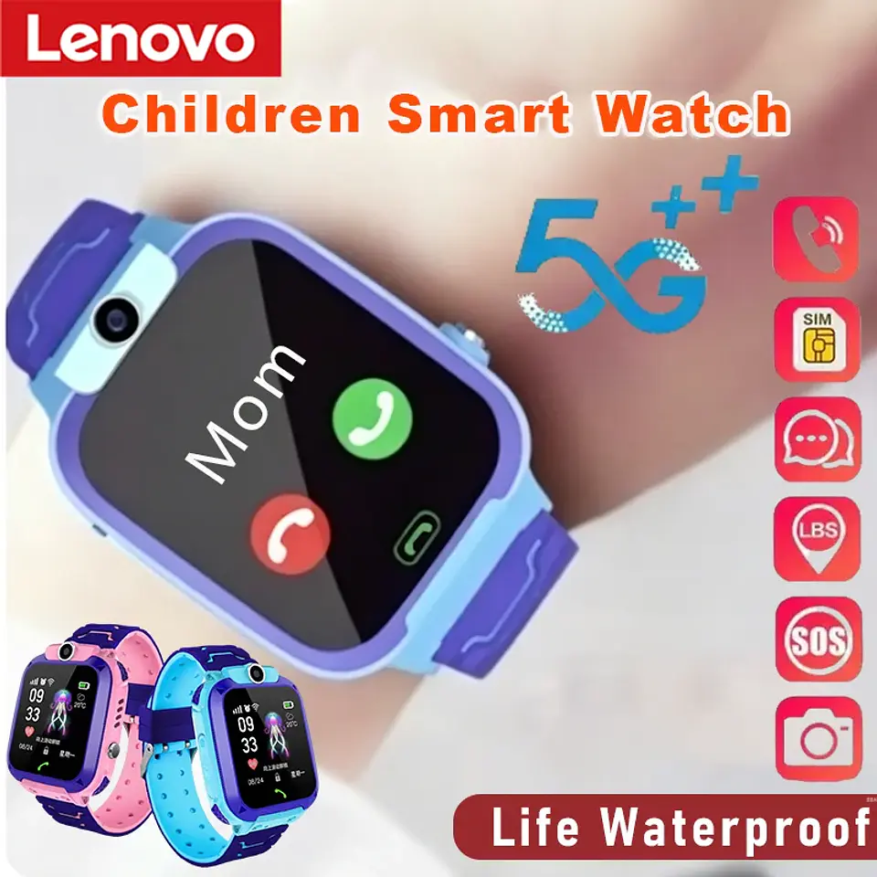 Lenovo 5G IP67 Kids Smart Watch – GPS & SOS 13