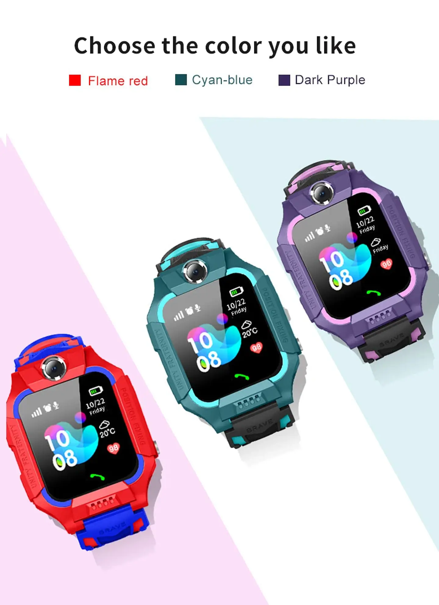 2G Kids Smart Watch – SOS Calling & GPS 22