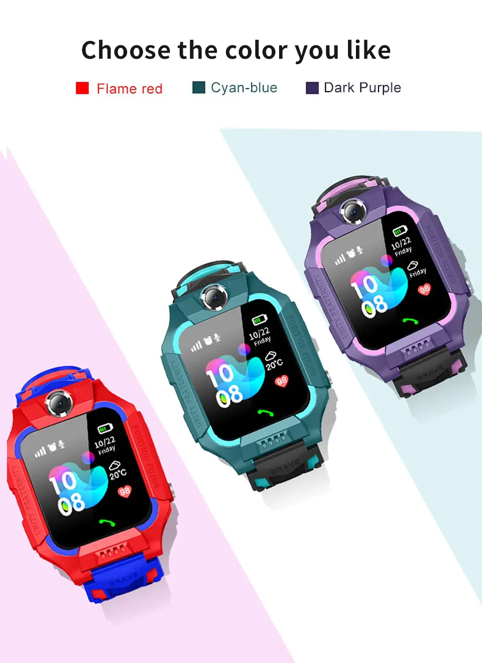 2G Kids Smart Watch – SOS Calling & GPS 22