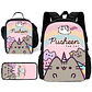 Kawaii Cat School Backpack Set – Lunch Bag & Pencil - thumbnail 2