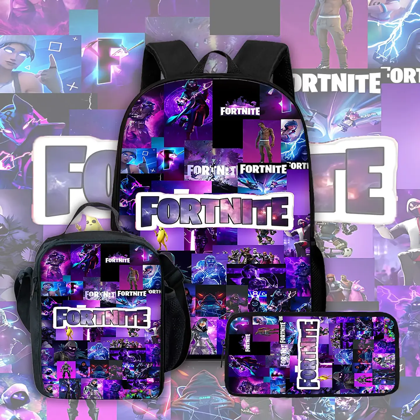 Gamer School Backpack Set – Lunch Bag & Pencil Case 1