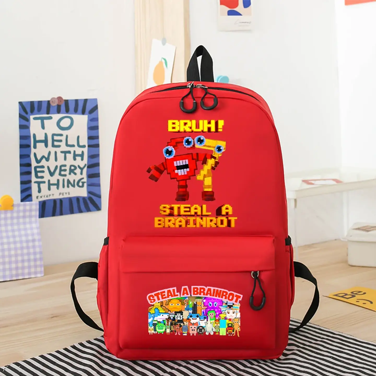 Anime Print Backpack – Rabbit Ear Design 2