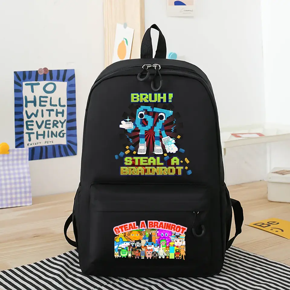 Anime Print Backpack – Rabbit Ear Design 4