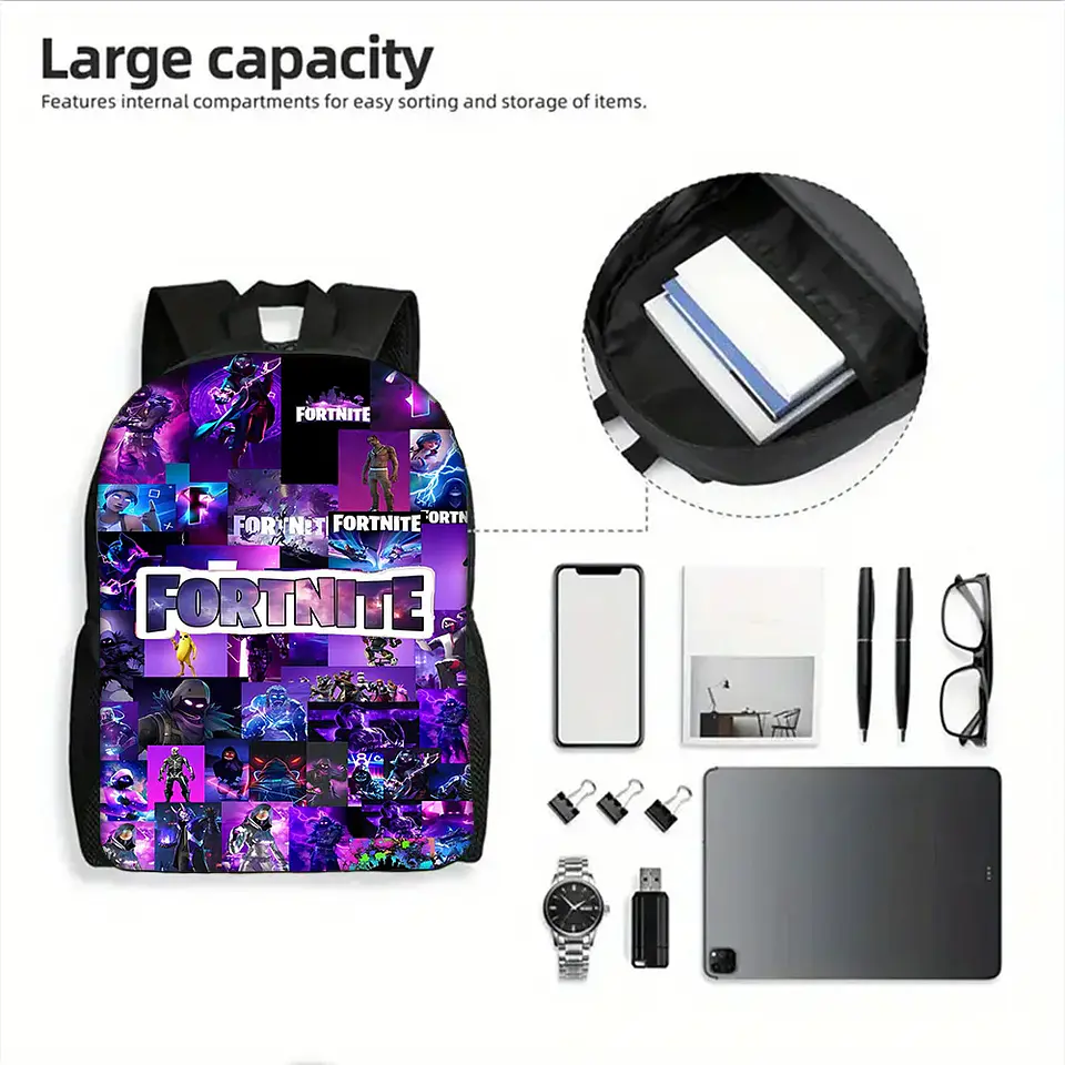 Gamer School Backpack Set – Lunch Bag & Pencil Case 4