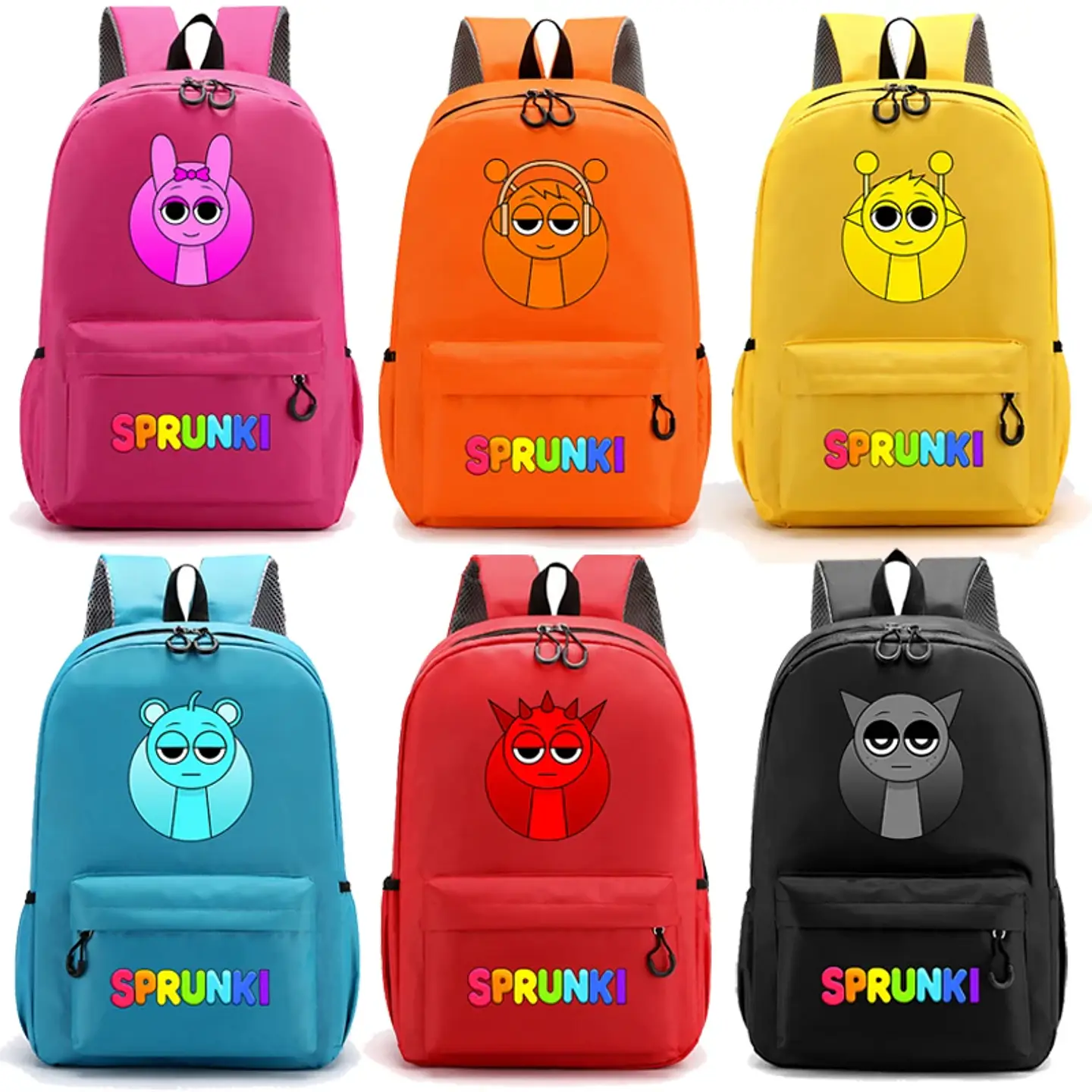 Gaming Figure Print Backpack – Trend Design 1