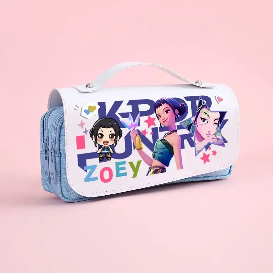 Kawaii Anime Pencil Bag – Multi-Compartment 7