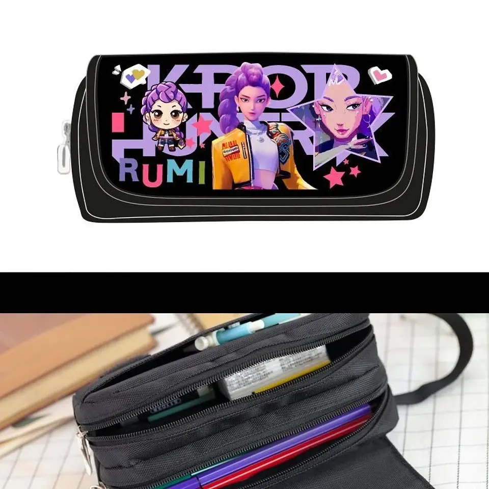 Kawaii Anime Pencil Bag – Multi-Compartment 8