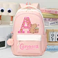 Capybara Letter Backpack – Cute Girls Design - thumbnail 1