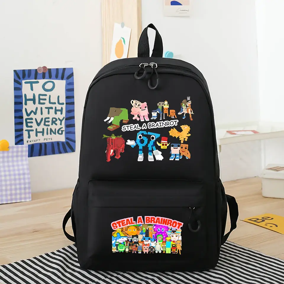 Anime Print Backpack – Rabbit Ear Design 6