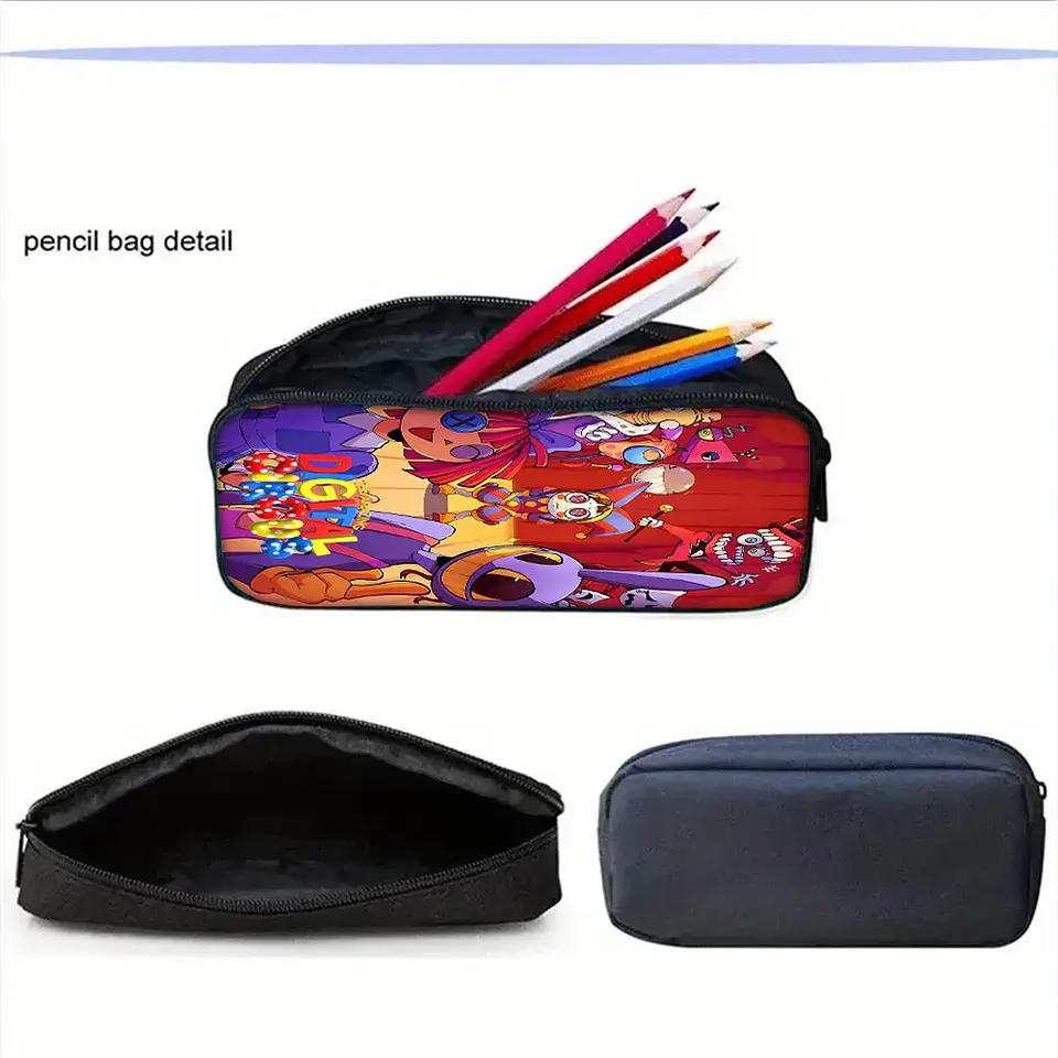 Cartoon School Backpack Set – Lunch Bag & Pencil Case 6