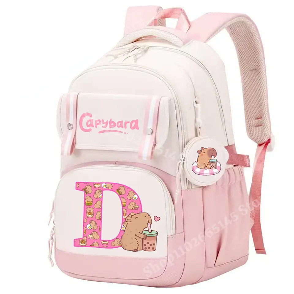 Capybara Print Backpack – Trendy Kids Design 6