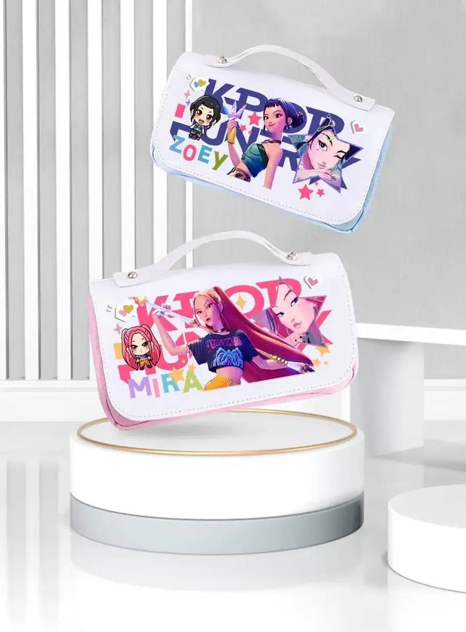 Kawaii Anime Pencil Bag – Multi-Compartment 11