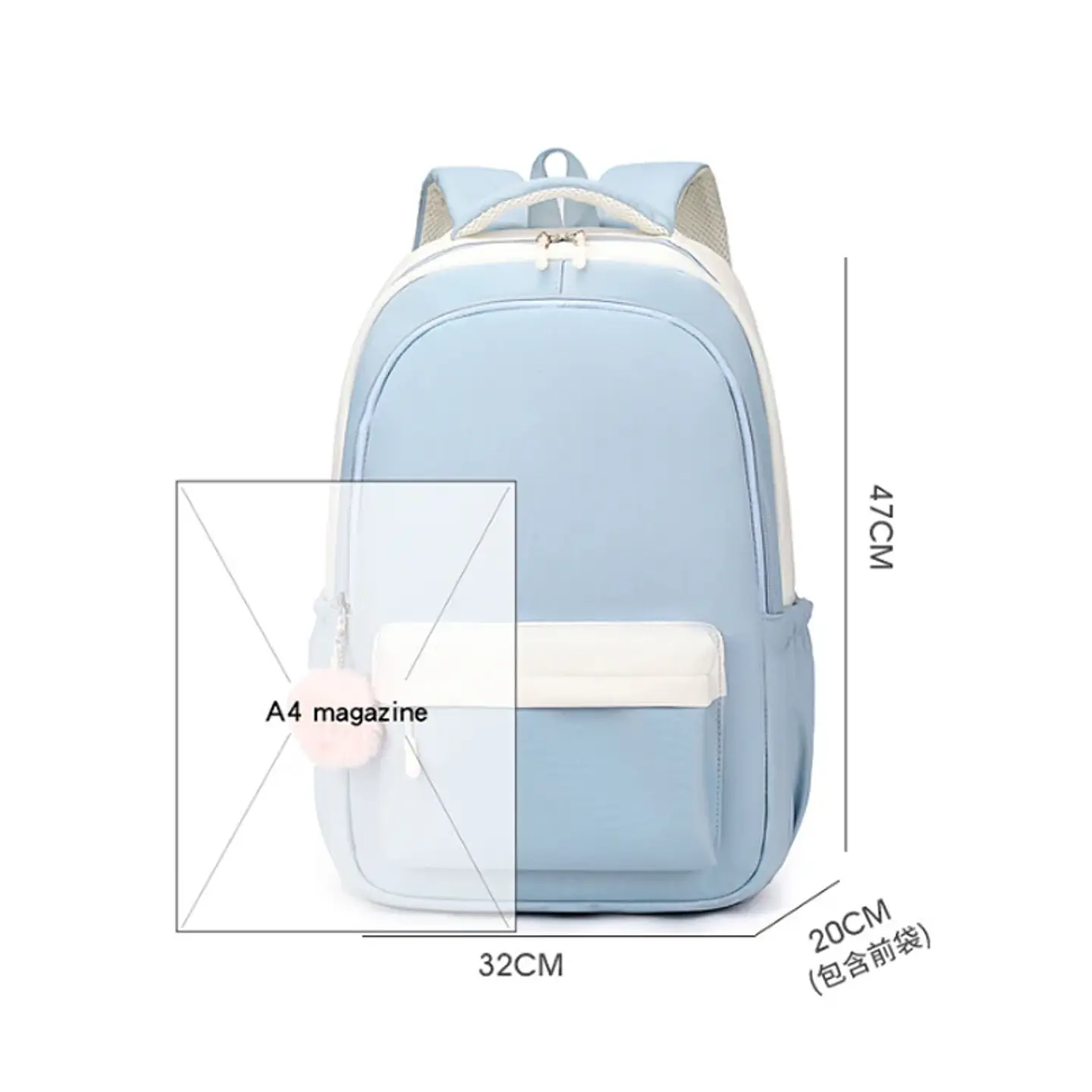 Capybara Letter Backpack – Cute Girls Design 5