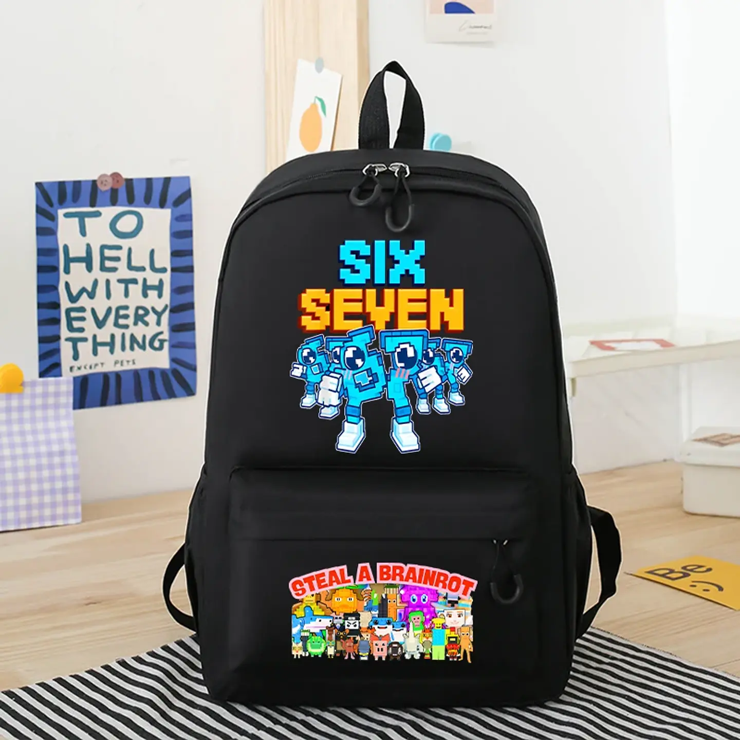 Anime Print Backpack – Rabbit Ear Design 9