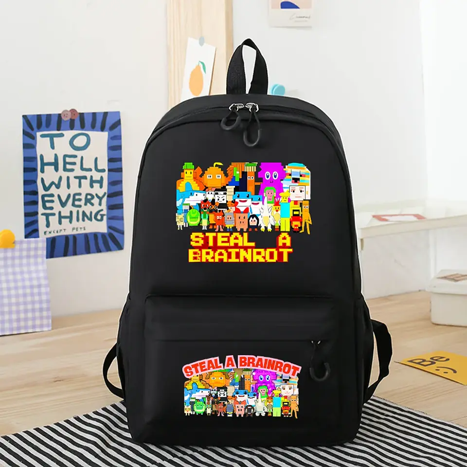 Anime Print Backpack – Rabbit Ear Design 10