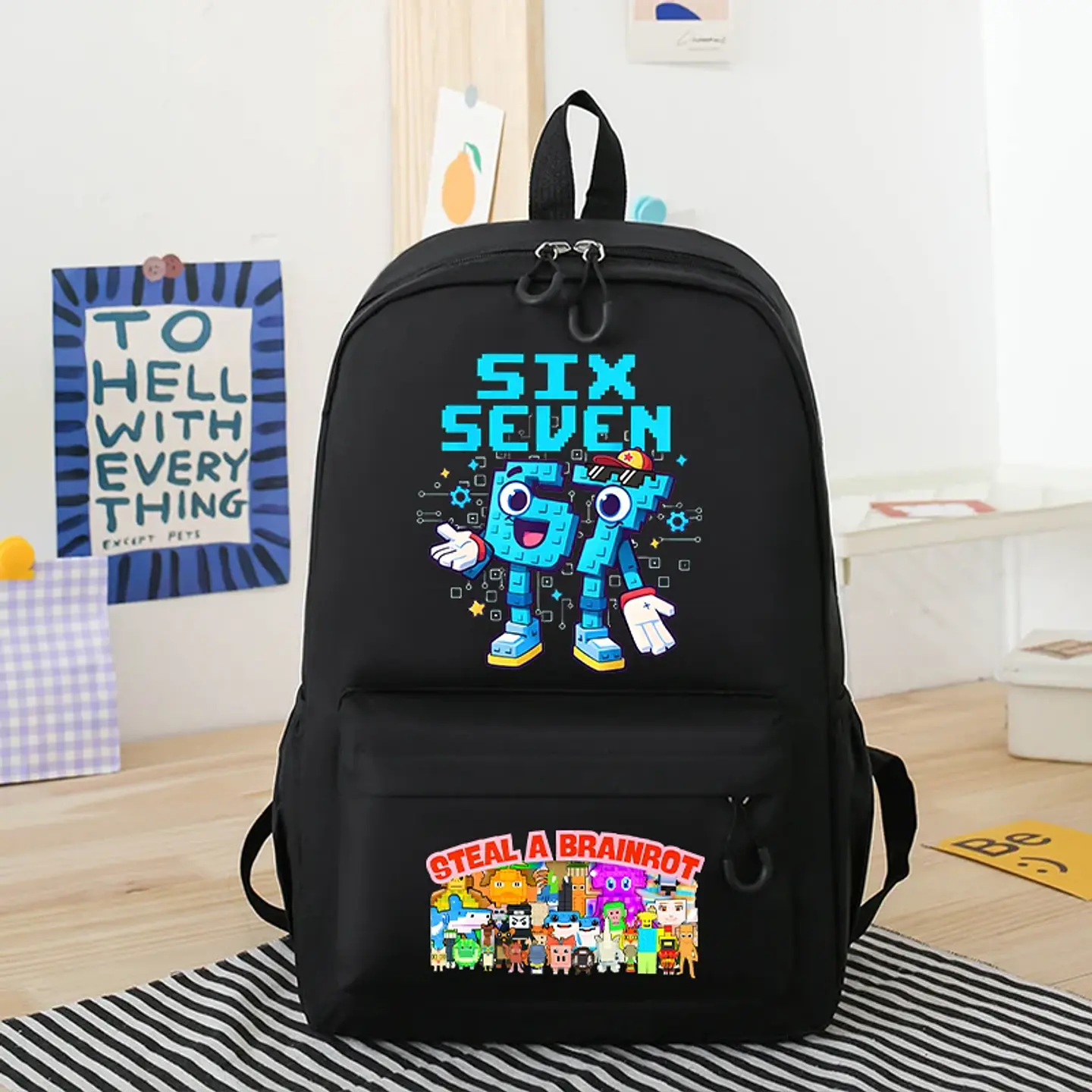 Anime Print Backpack – Rabbit Ear Design 11