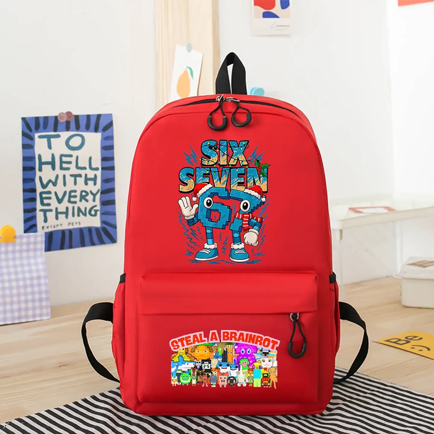 Anime Print Backpack – Rabbit Ear Design 12
