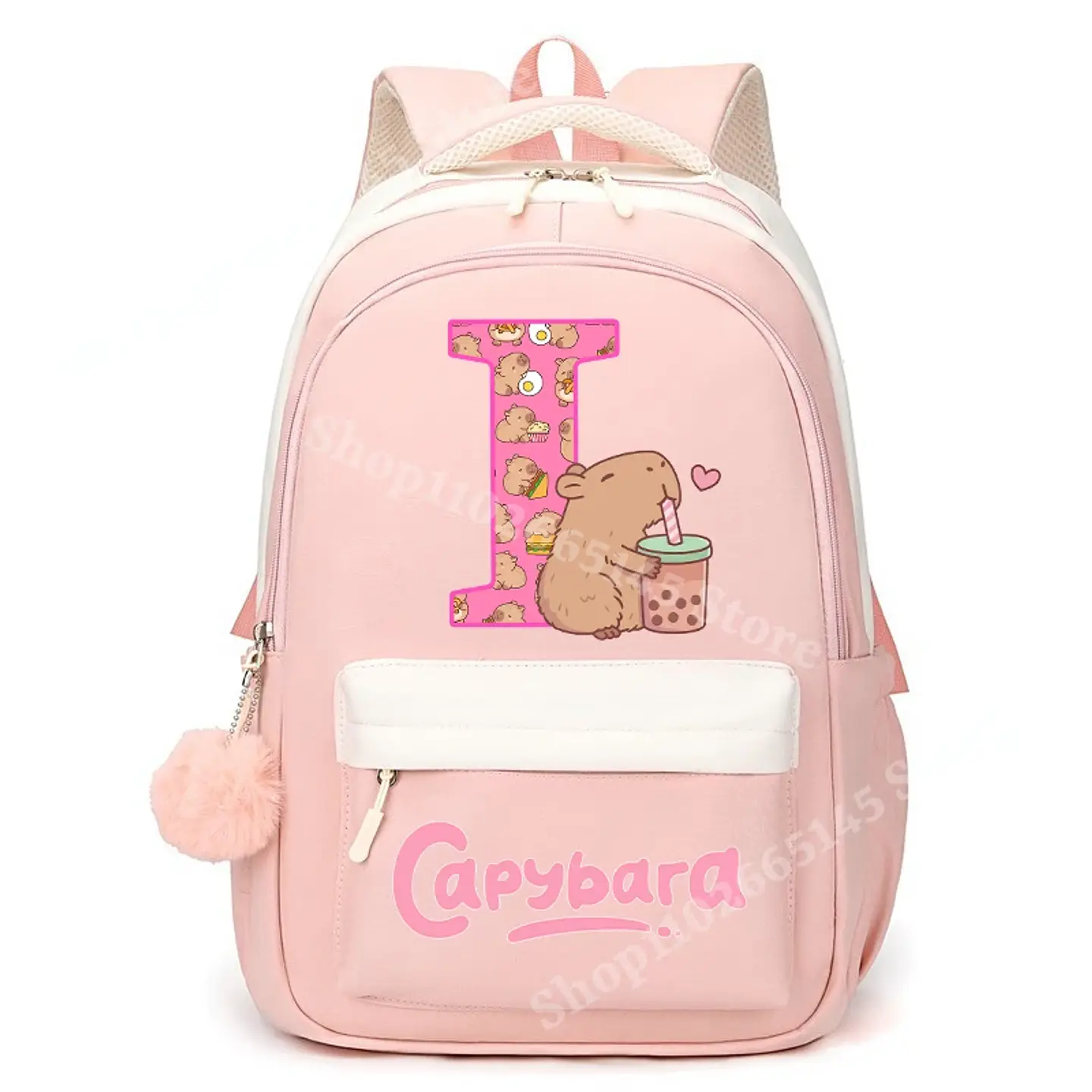 Capybara Letter Backpack – Cute Girls Design 7
