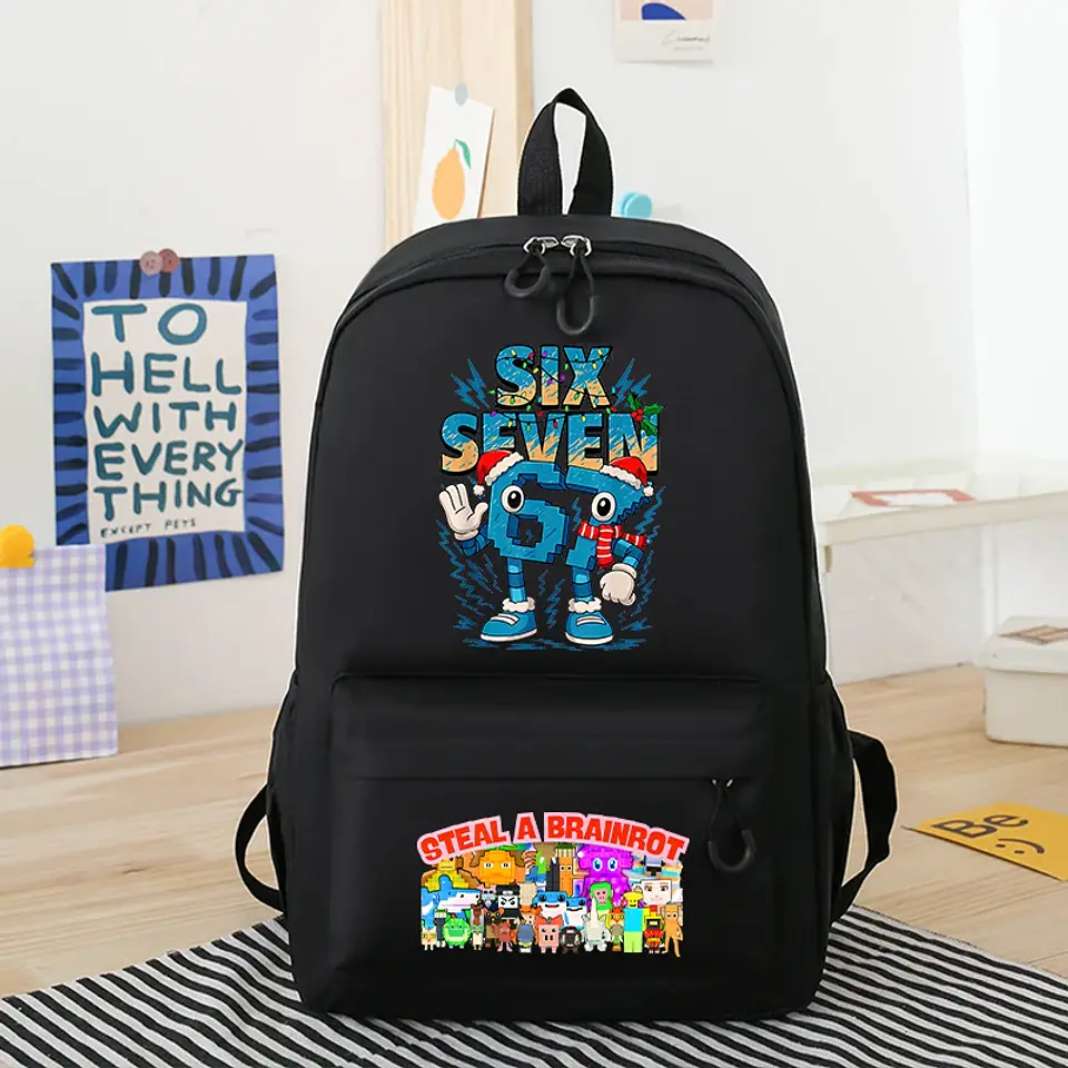 Anime Print Backpack – Rabbit Ear Design 15