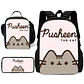 Kawaii Cat School Backpack Set – Lunch Bag & Pencil - thumbnail 16