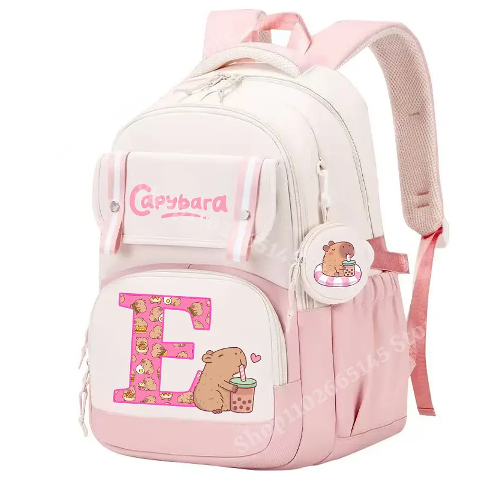Capybara Print Backpack – Trendy Kids Design 13