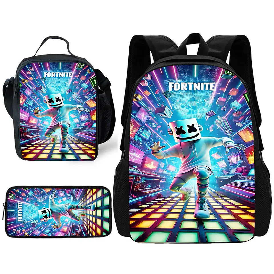 Gamer School Backpack Set – Lunch Bag & Pencil Case 15