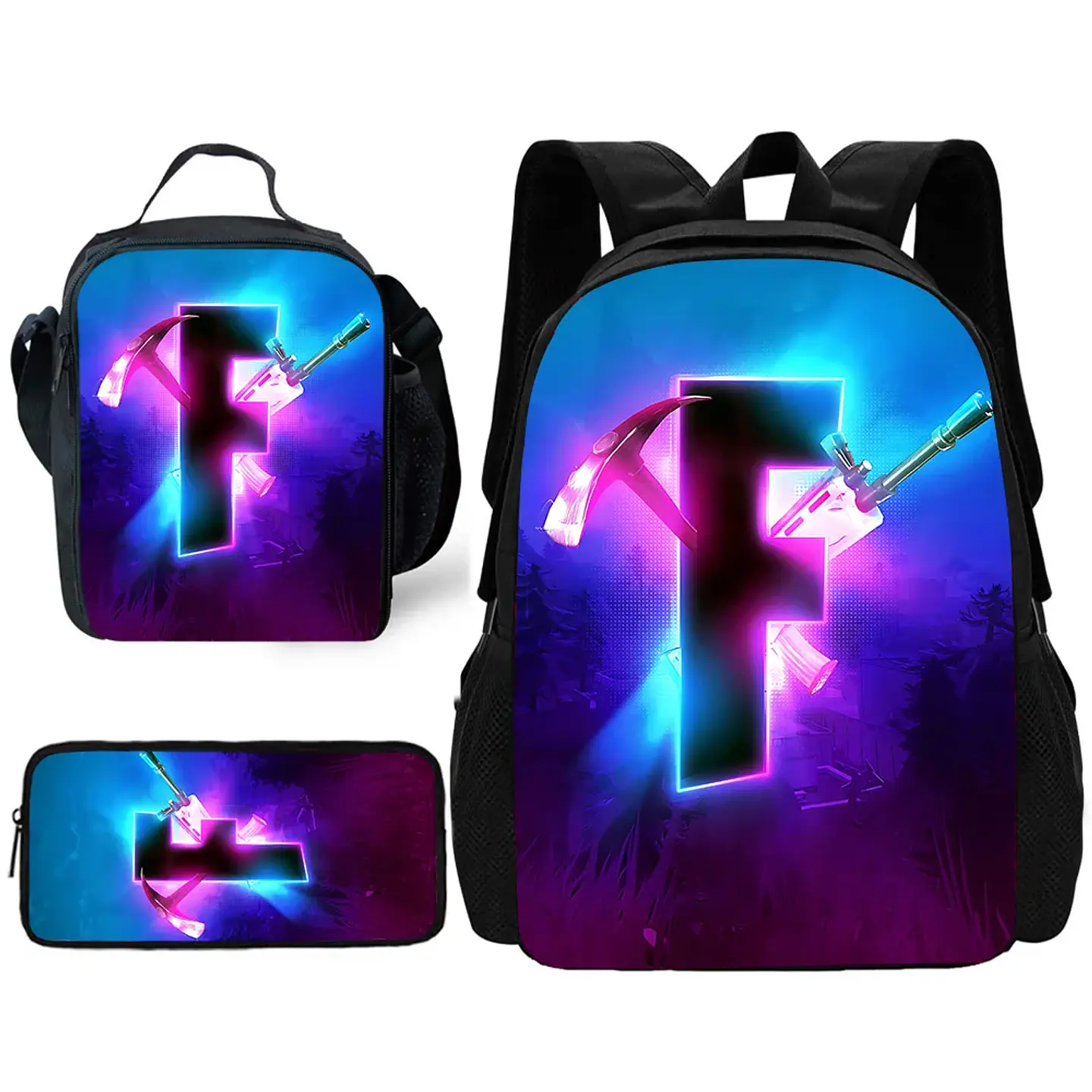 Gamer School Backpack Set – Lunch Bag & Pencil Case 17
