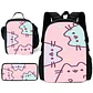 Kawaii Cat School Backpack Set – Lunch Bag & Pencil - thumbnail 19
