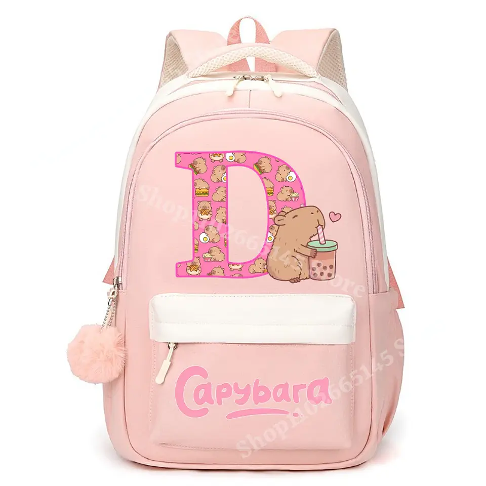 Capybara Letter Backpack – Cute Girls Design 14