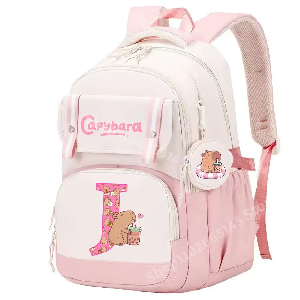 Capybara Print Backpack – Trendy Kids Design 16