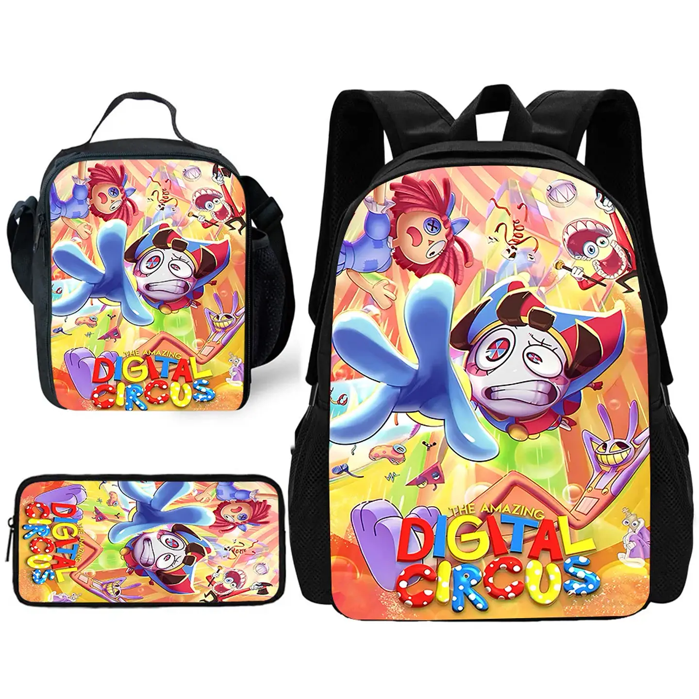 Cartoon School Backpack Set – Lunch Bag & Pencil Case 24