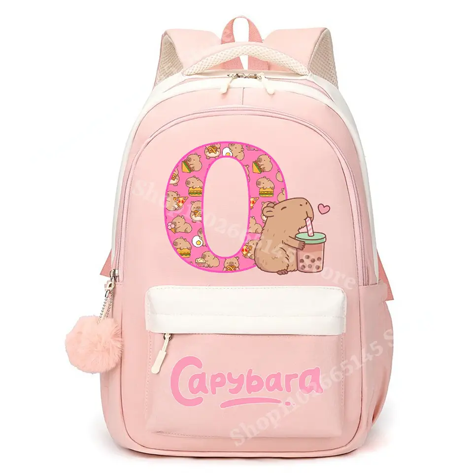 Capybara Letter Backpack – Cute Girls Design 17