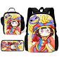 Cartoon School Backpack Set – Lunch Bag & Pencil Case - thumbnail 27