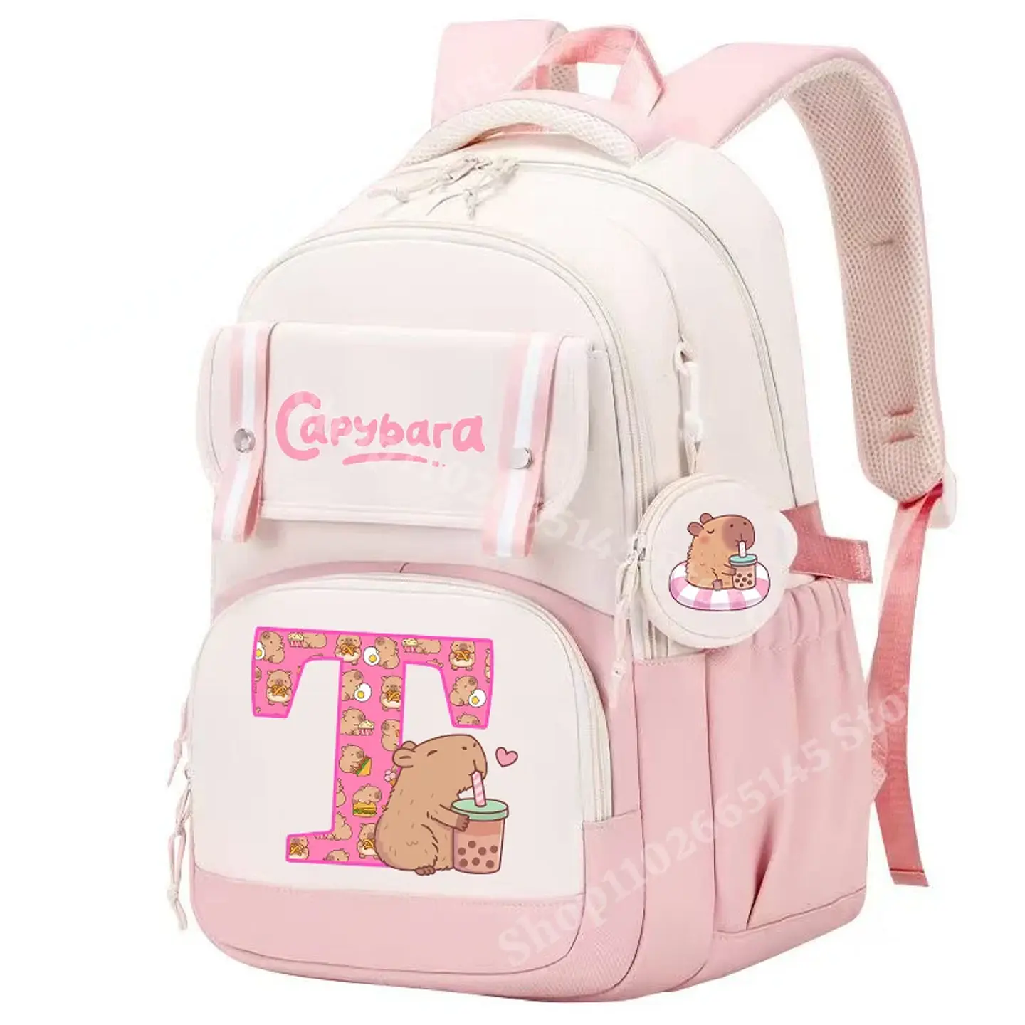 Capybara Print Backpack – Trendy Kids Design 22
