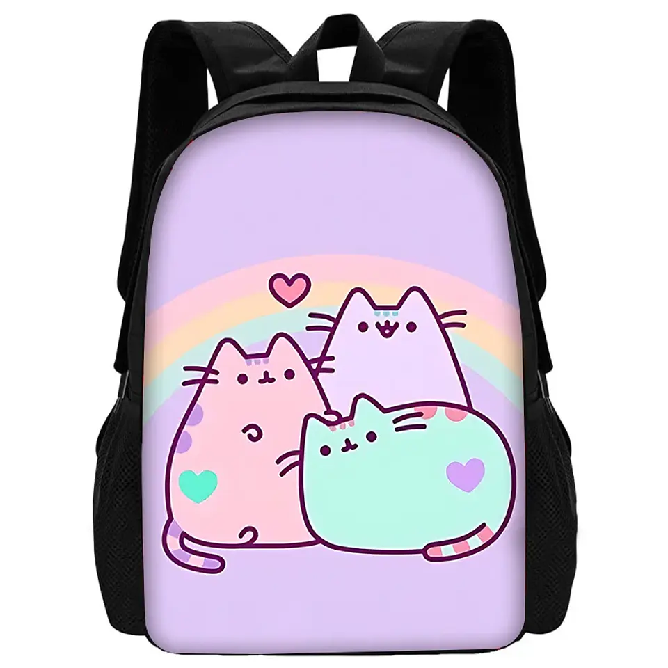 Kawaii Cat School Backpack Set – Lunch Bag & Pencil 29
